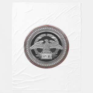 Cobertor De Velo [600] Águia Imperial Romana Prata sobre Medalhão