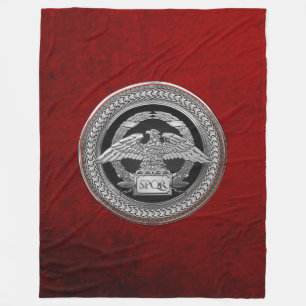 Cobertor De Velo [600] Águia Imperial Romana Prata sobre Medalhão