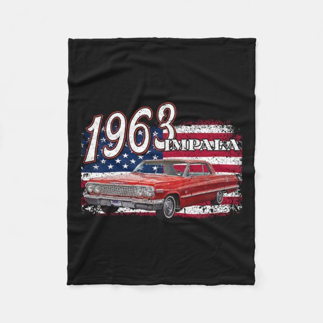 Cobertor De Velo 63 Impala Lowrider Ss 4 De Julho Americano (Frente)