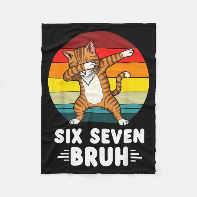 Cobertor De Velo 67 Animals Funny 67 Brainrot Youth Kids Cat 67  (Frente)
