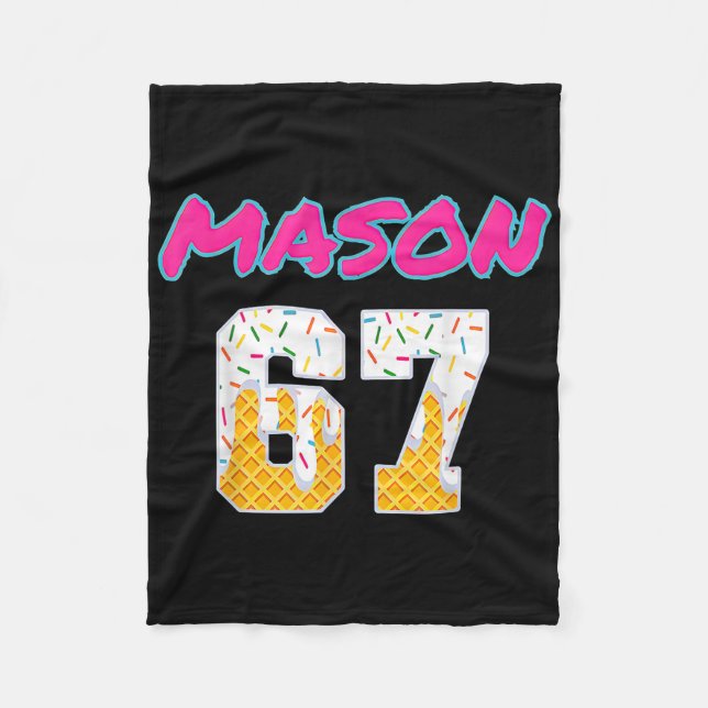 Cobertor De Velo 67 Baseball Meme Slang Viral Trend  (Frente)