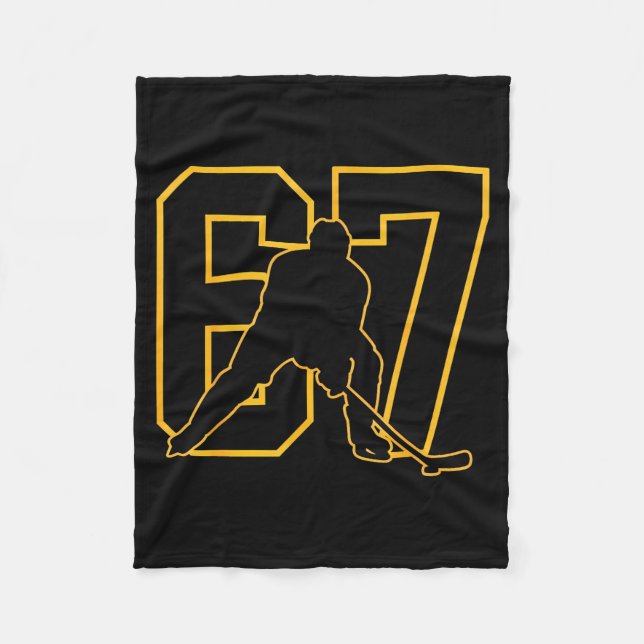 Cobertor De Velo 67 Brainrot Youth Ice Hockey Drip - Funny Kids 67  (Frente)