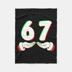 Cobertor De Velo 67 Camisa de Natal Engraçada Six Seven para Homens