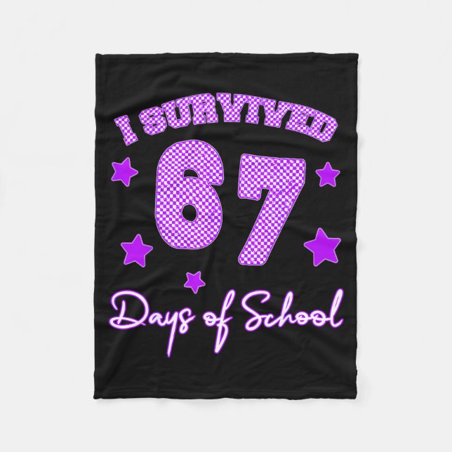 Cobertor De Velo 67 Camisas Para Professores Sobrevivi 67 Dias De E (Frente)