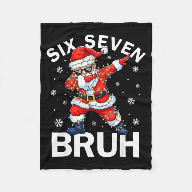 Cobertor De Velo 67 Christmas Funny Six Seven Bruh Meme Dabbing San (Frente)