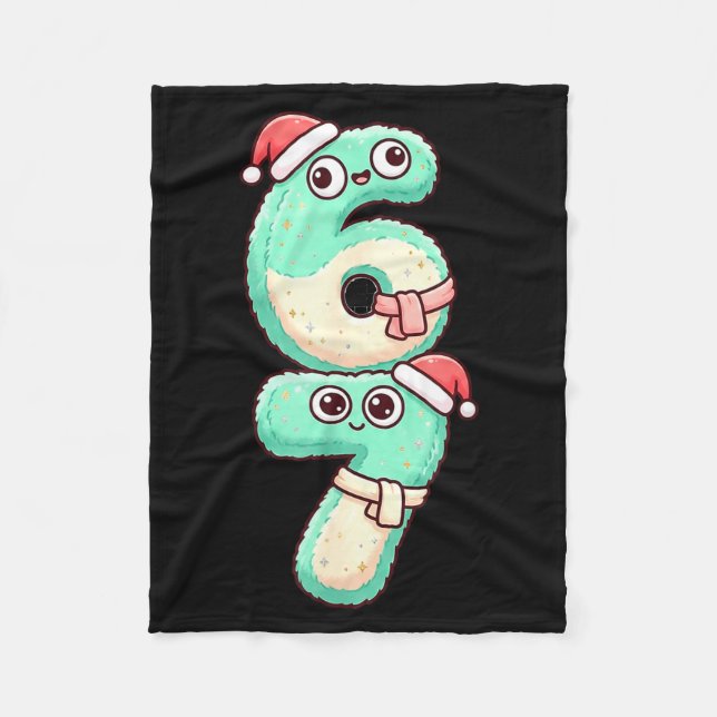 Cobertor De Velo 67 Christmas Kawaii Pastel Design  (Frente)