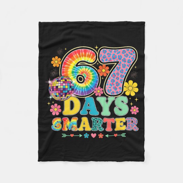 Cobertor De Velo 67 Days Smarter Tie Dye Girls Student Teacher 67 M (Frente)