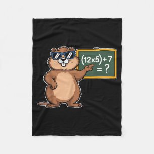 Cobertor De Velo 67 Dia da Marmota 6-7 Meme Professor de Matemática