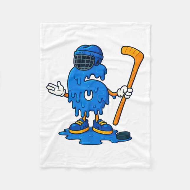 Cobertor De Velo 67 Drip Ice Cream Hockey Player  (Frente)