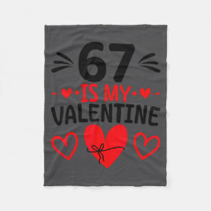 Cobertor De Velo 67 é meu valentim Coração de amor fofo Dia dos Nam