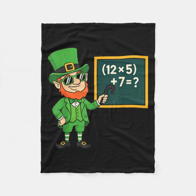 Cobertor De Velo 67 Funny St Patricks Day Math Teacher Meme Six Sev (Frente)