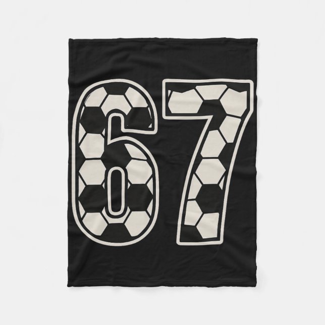 Cobertor De Velo 67 Futebol Seis Sete 6 7 Meme 67 _3  (Frente)