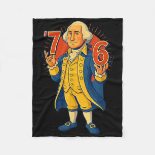 Cobertor De Velo 67 George Washington Meme Engraçado Six Seven Gera
