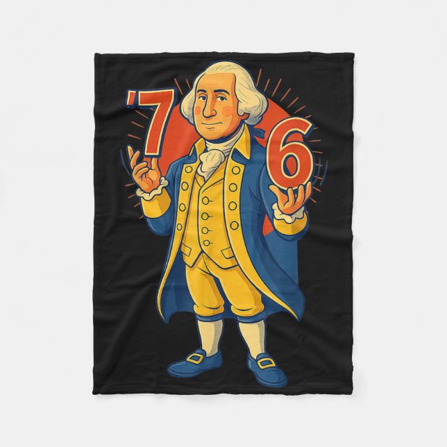 Cobertor De Velo 67 George Washington Meme Engraçado Six Seven Gera (Frente)