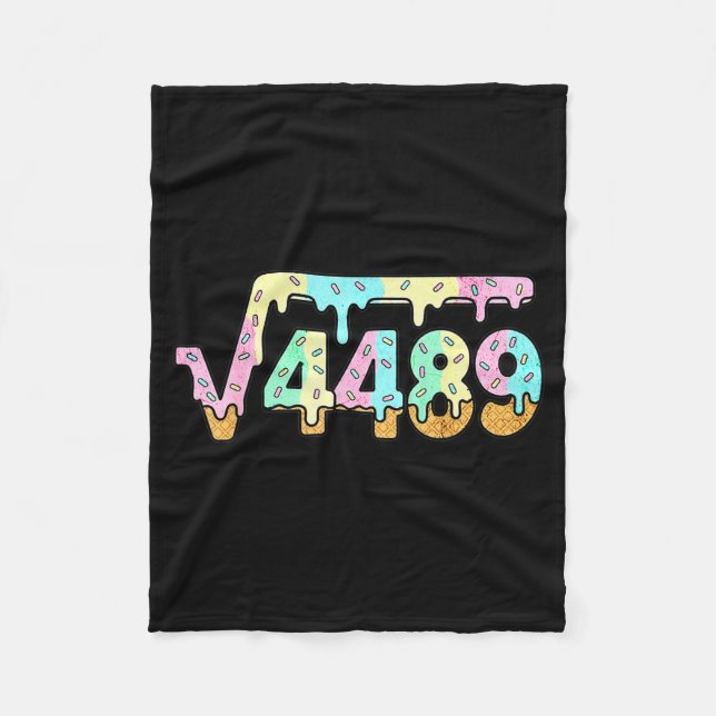 Cobertor De Velo 67 Ice Cream Drip Meme Square Root 4489 Slang Math (Frente)