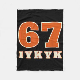 Cobertor De Velo 67 Iykyk Estilo Retro Design Atlético Vintage