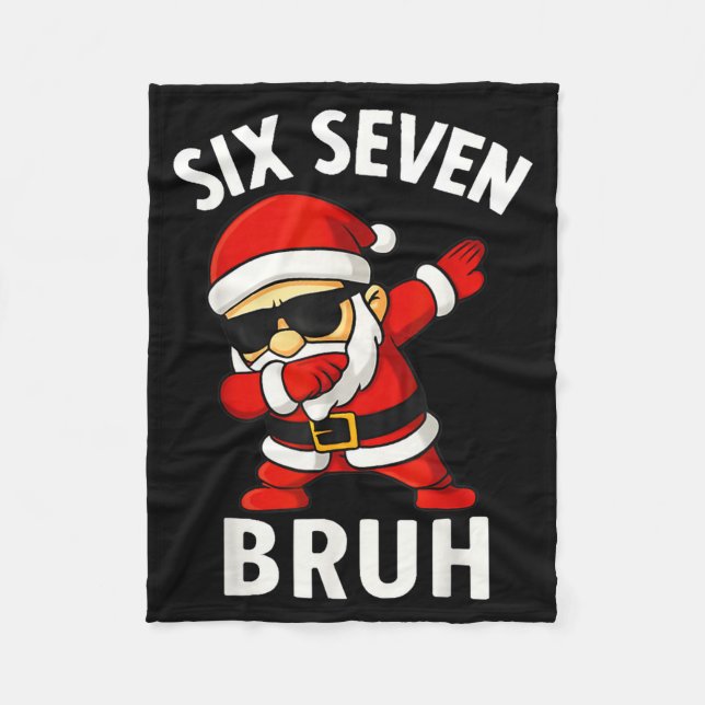 Cobertor De Velo 67 Meme 6 7 Christmas Dabbing Six Seven Bruh Funny (Frente)