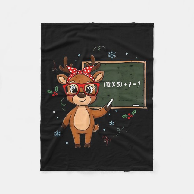 Cobertor De Velo 67 Meme Christmas Reindeer Funny 6 7 Teacher Men W (Frente)