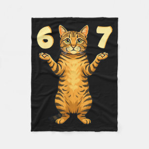Cobertor De Velo 67 Meme de Gato Engraçado Gíria Humor da Geração A