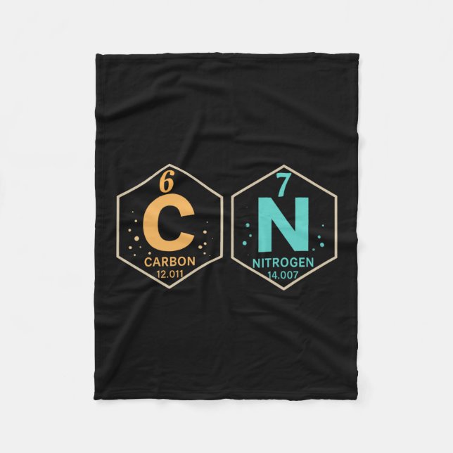 Cobertor De Velo 67 Meme Funny Teacher Science Periodic Table Retro (Frente)