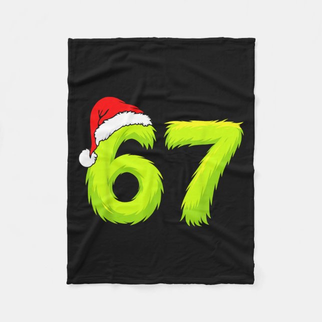 Cobertor De Velo 67 Meme Humor 6-7 Funny Six Seven Christmas  (Frente)