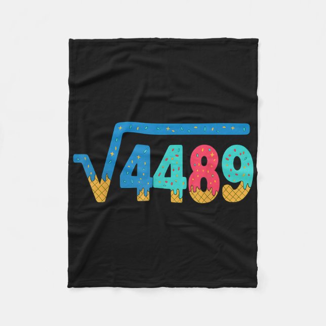 Cobertor De Velo 67 Meme Ice Cream Drip Square Root 4489 Slang Math (Frente)