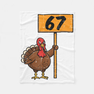 Cobertor De Velo 67 Meme Peru Funny Dia de Ação de Graças 6 7 Menin