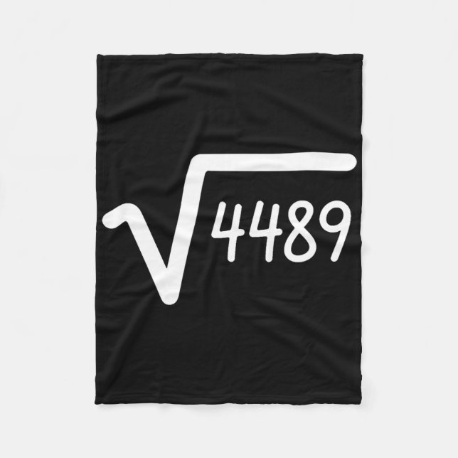 Cobertor De Velo 67 Meme Raiz Quadrada De 4489 Seis Sete  (Frente)