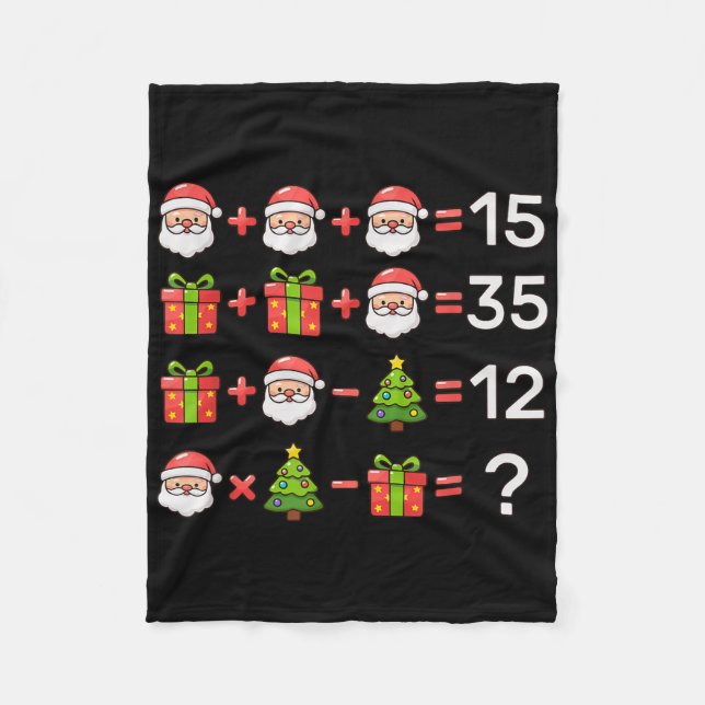 Cobertor De Velo 67 Meme Seis Sete Equação Matemática de Natal Xmas (Frente)