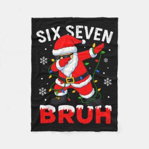 Cobertor De Velo 67 Meme Six Seven Bruh Dabbing Papai Noel Natal En