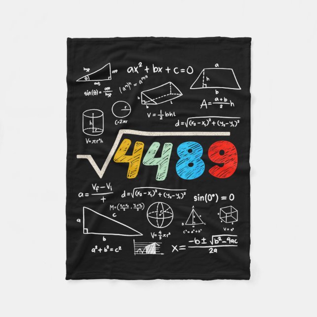Cobertor De Velo 67 Meme Square Root 4489 Do The Math Funny Birthda (Frente)