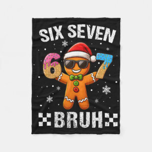 Cobertor De Velo 67 Natal 6 7 Meme Homem de Biscoito Xmas Pijamas