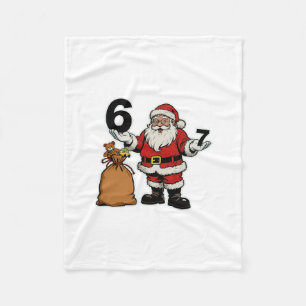 Cobertor De Velo 67 Natal Divertido Seis Sete Meme Brainrot Papai N