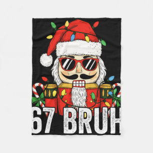 Cobertor De Velo 67 Natal Noz Crracker Seis Sete Bruh 6 7 Divertido