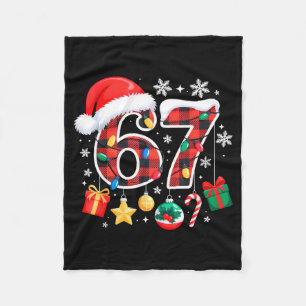 Cobertor De Velo 67 Natal Xadrez Vermelho 6 7 Seis Sete Meninos Nat