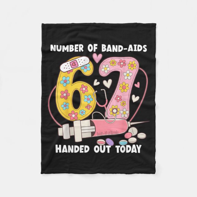 Cobertor De Velo 67 Nurse Meme Funny Six Seven Nursing Medical Scho (Frente)