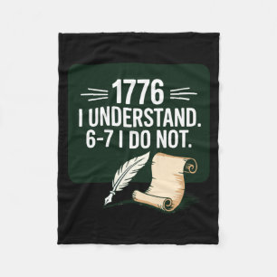 Cobertor De Velo 67 Professor de Ciências Sociais 1776 Eu Entendo 6