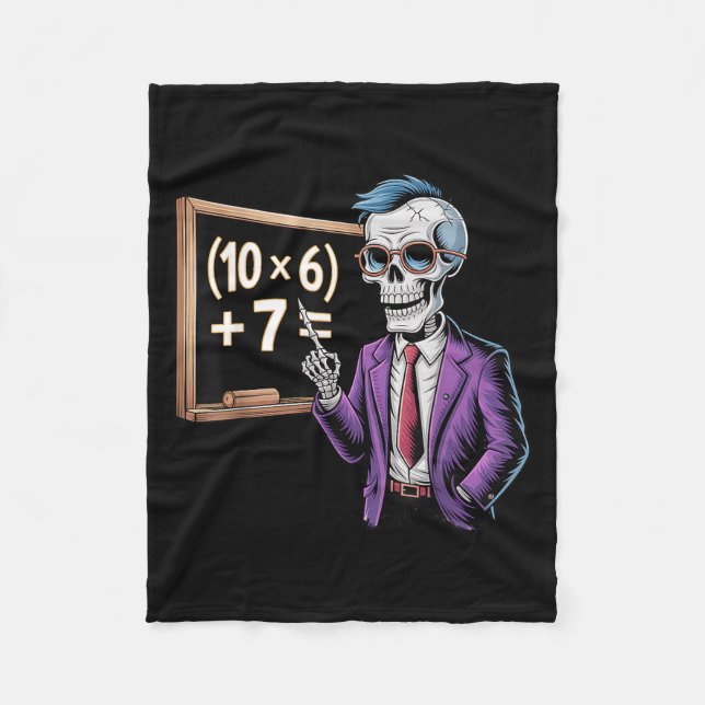 Cobertor De Velo 67 Professor de Matemática Meme Brainrot Seis Sete (Frente)