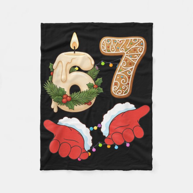 Cobertor De Velo 67 Seis Sete Meme Natal Vela Gengibre Gen (Frente)