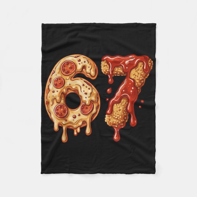 Cobertor De Velo 67 Six Seven 6-7 Pizza & Chicken Nugget - Bra Infa (Frente)