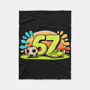 Cobertor De Velo 67 Six Seven Futebol Meme Homens Mulheres