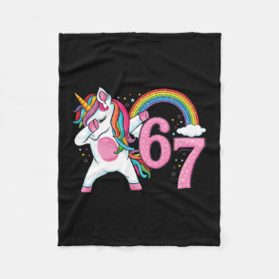Cobertor De Velo 67 Unicórnio Dabbing Para Meninas Seis Sete Meme C