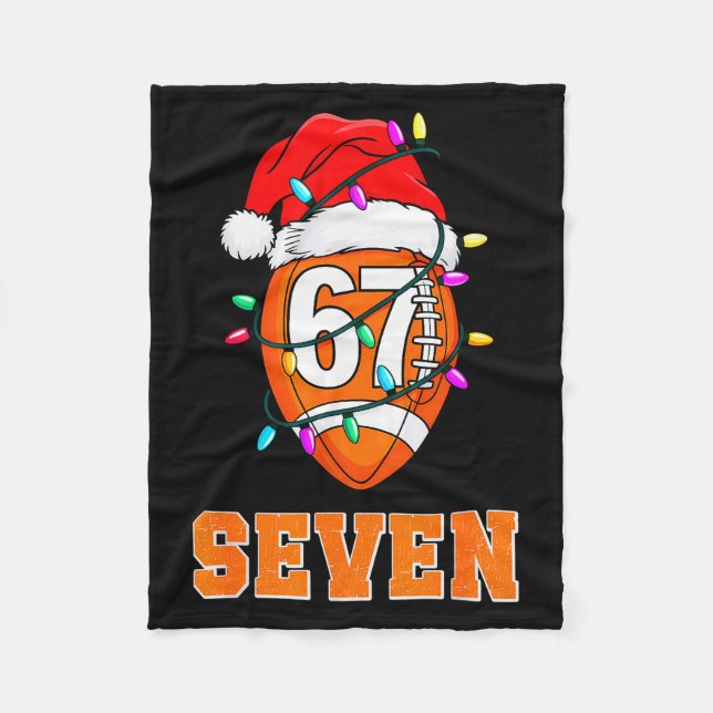 Cobertor De Velo 67endy Xmas Football – Six &amp; Seven Matching Co (Frente)