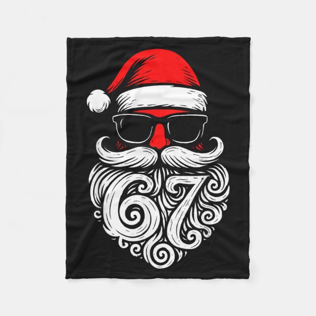 Cobertor De Velo 6 7 Christmas 67 Santa Six Seven Christmas Boys Te (Frente)