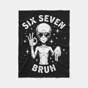 Cobertor De Velo 6 7 Engraçado 67 Seis Sete Alien Bruh Mão Meninos