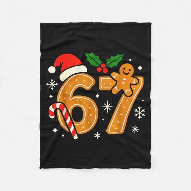 Cobertor De Velo 6 7 Meme Christmas Shirt 67 Six Seven Cookies Ging (Frente)