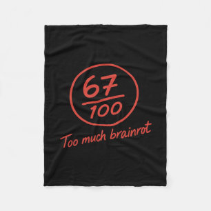 Cobertor De Velo 6 7 Professora Elementar Brainrot Meme 67 6