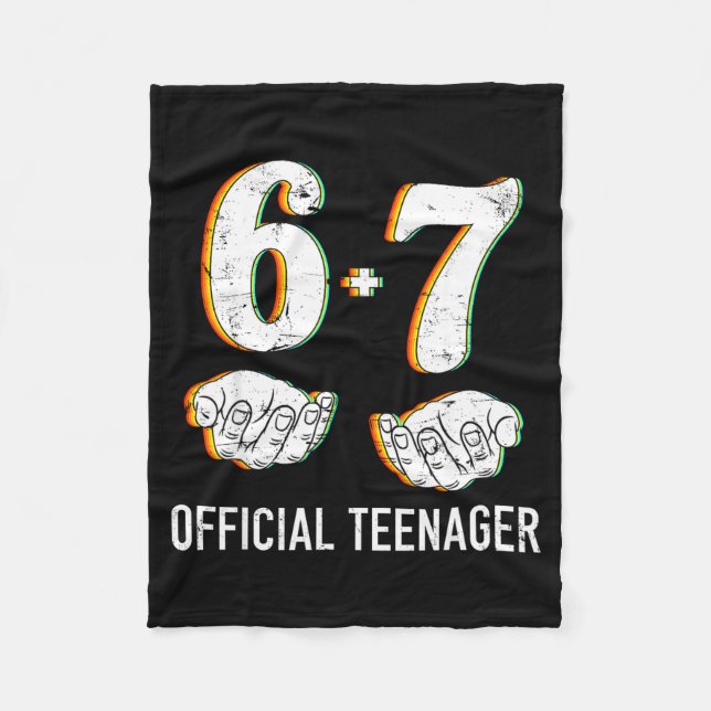 Cobertor De Velo 6+7 Year Old Boys Girls Teenager 13th Birthday Fun (Frente)