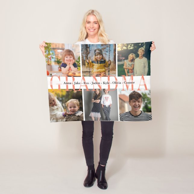 Cobertor De Velo 6 Netos Fotografias Nome Personalizado Presente Pa (In Situ)