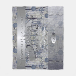 Cobertor De Velo 6 Sugar e Ferro Casamento Aniversário Fleece Blank